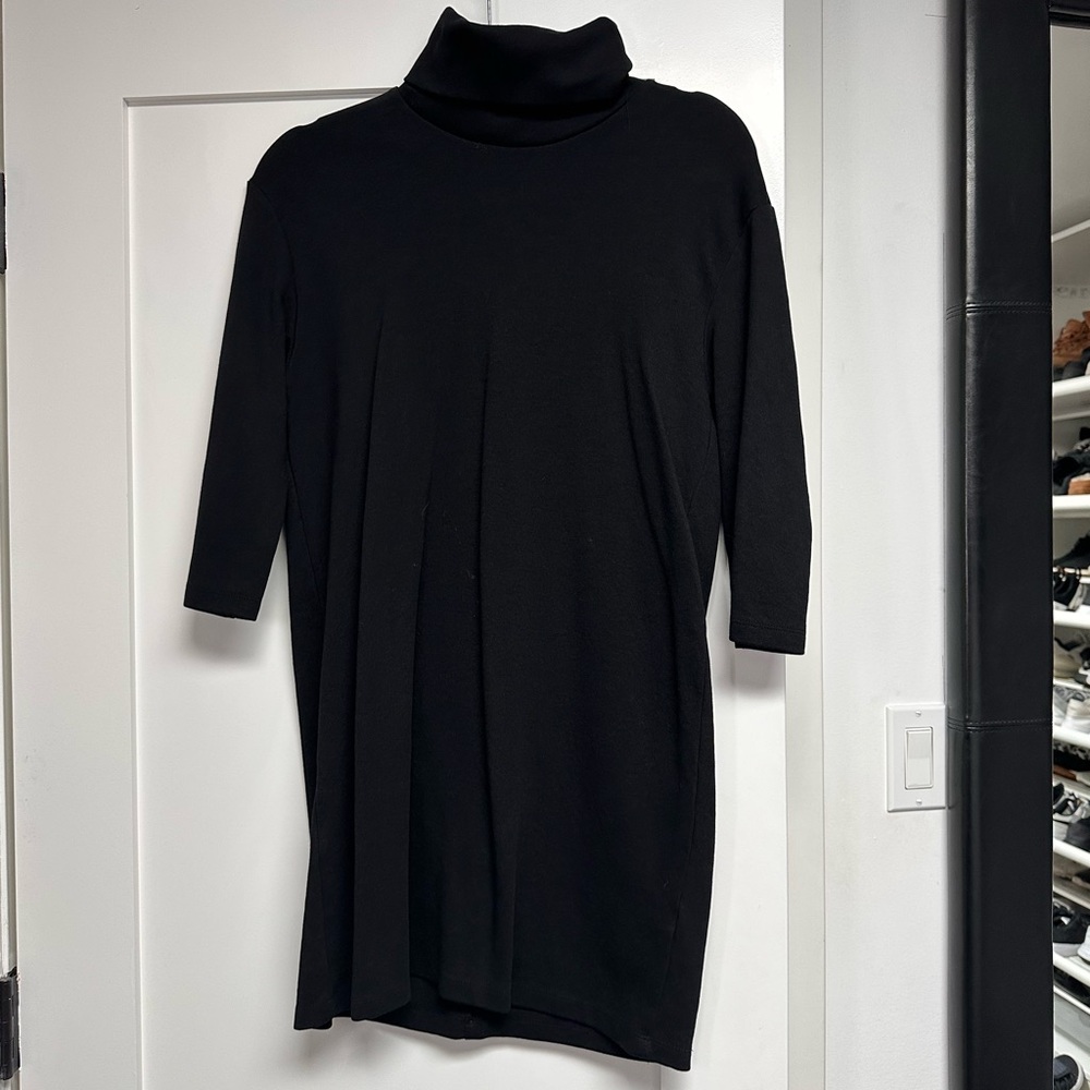 Zara Tunic Turtleneck Black Dress